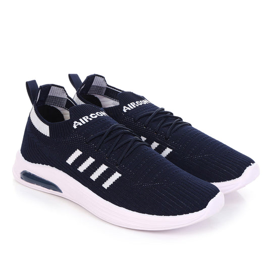 KIA - 3 Sports Running Shoes Casuals For Men (Blue, Black , 8)