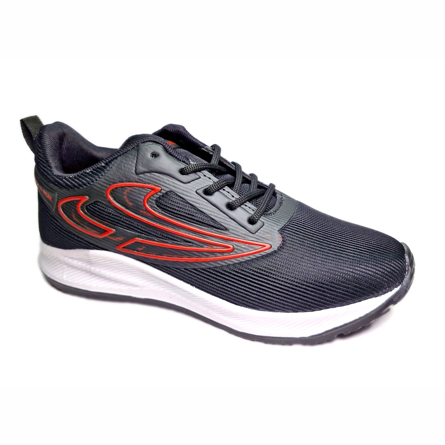 Future-6 Men's Sports Running Walking Casual Stylish & Lightweight Shoes Casuals For Men (Black, Red , 6)
