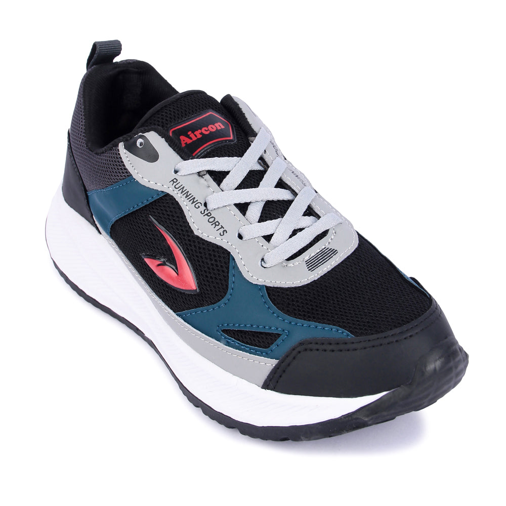 KIA Sports Running Shoes Casuals For Men (Grey, Blue , 7)