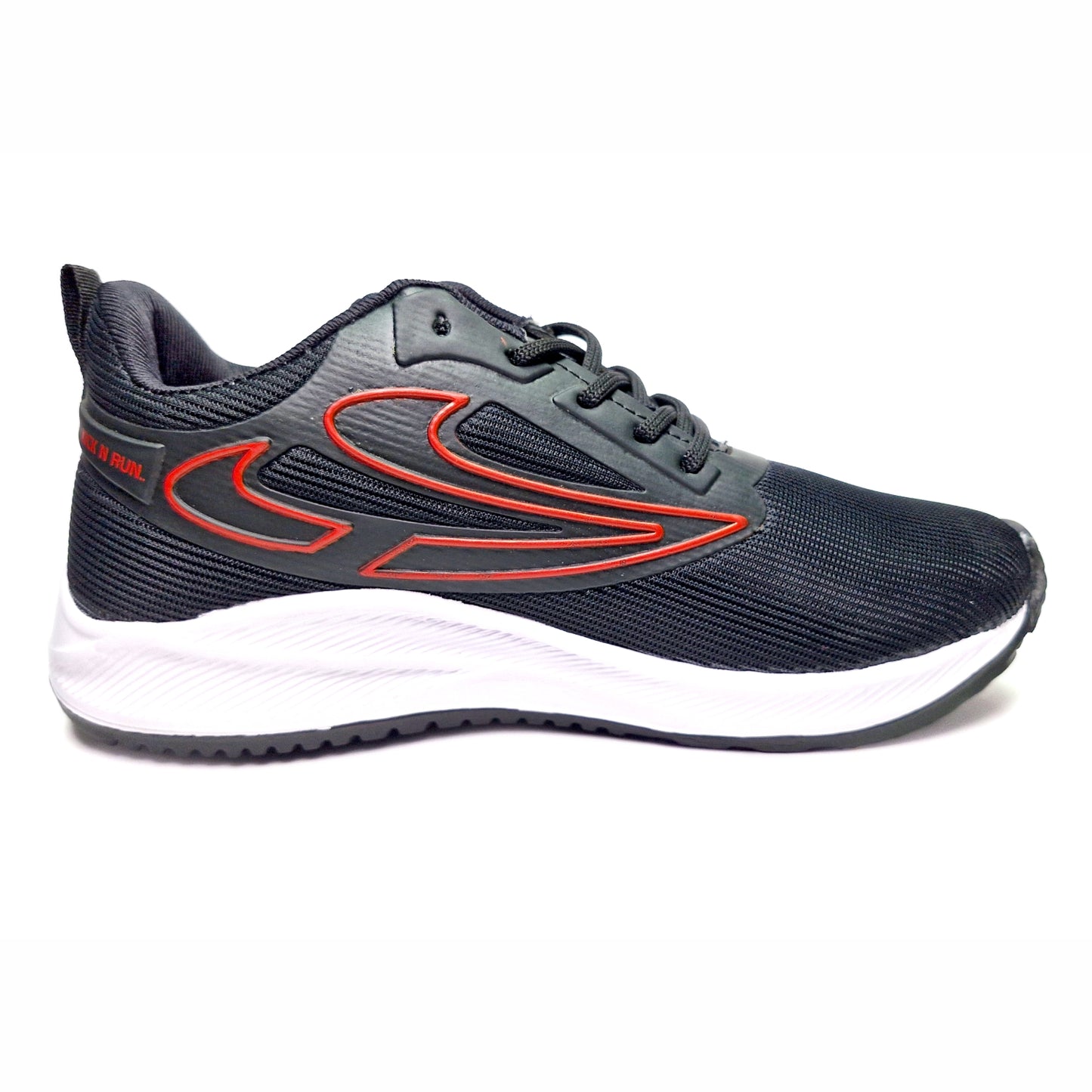 Future-6 Men's Sports Running Walking Casual Stylish & Lightweight Shoes Casuals For Men (Black, Red , 6)