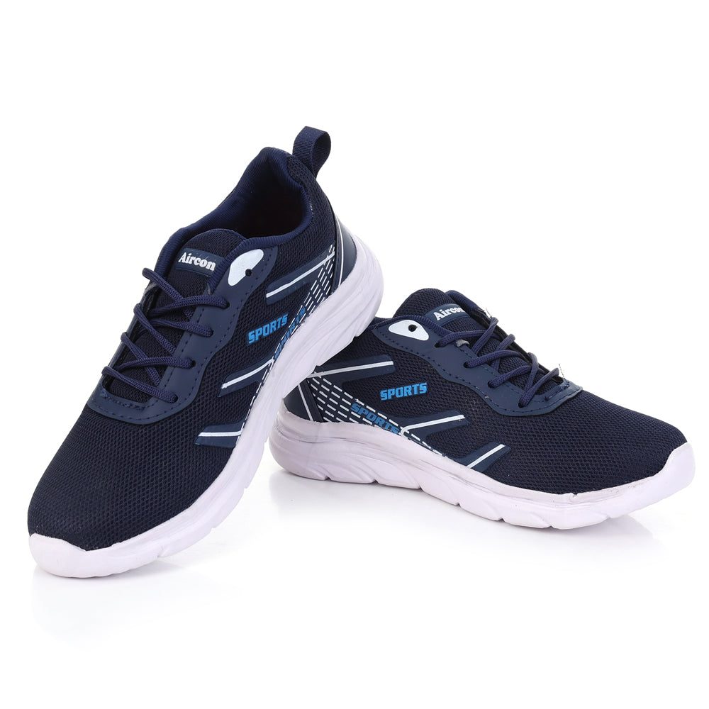 CHARGE-1 Men's Sports Running Walking Casual Stylish & Lightweight Shoes Casuals For Men (Navy, Blue , 8)