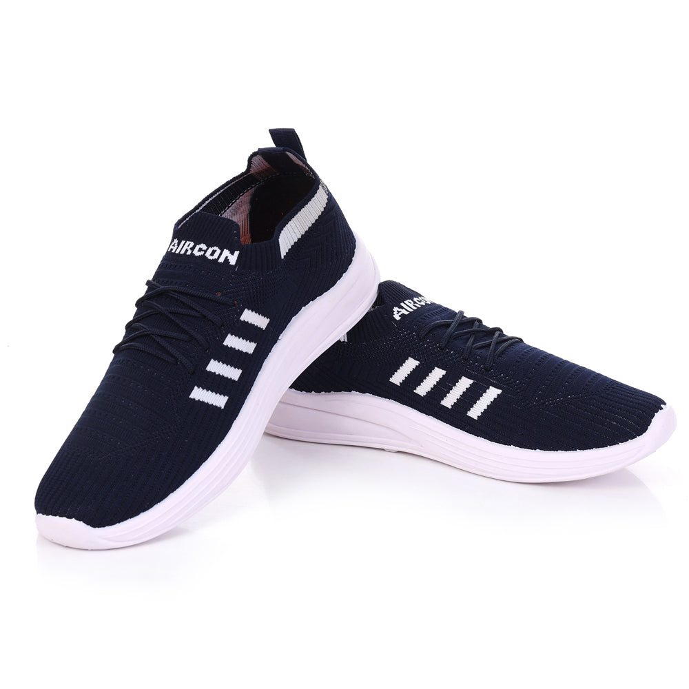 KIA - 3 Sports Running Shoes Casuals For Men (Blue, Black , 8)