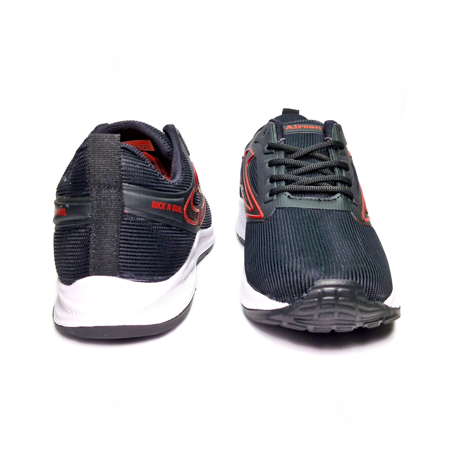 Future-6 Men's Sports Running Walking Casual Stylish & Lightweight Shoes Casuals For Men (Black, Red , 6)