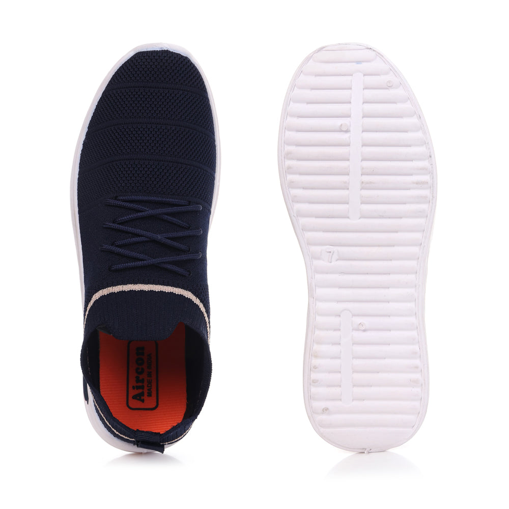 GADAR-25 Men's Sports Running Walking Casual Stylish & Lightweight Shoes Casuals For Men (Navy, Blue , 6)