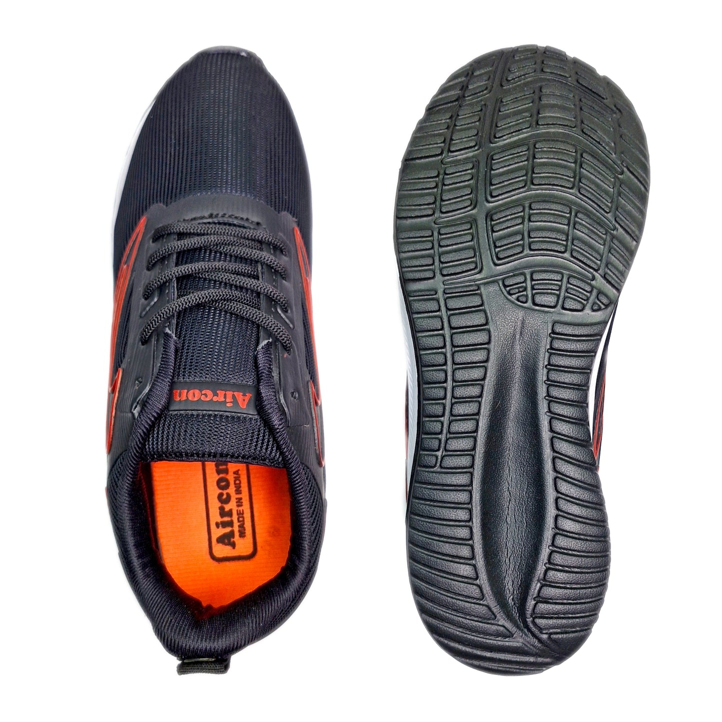Future-6 Men's Sports Running Walking Casual Stylish & Lightweight Shoes Casuals For Men (Black, Red , 6)