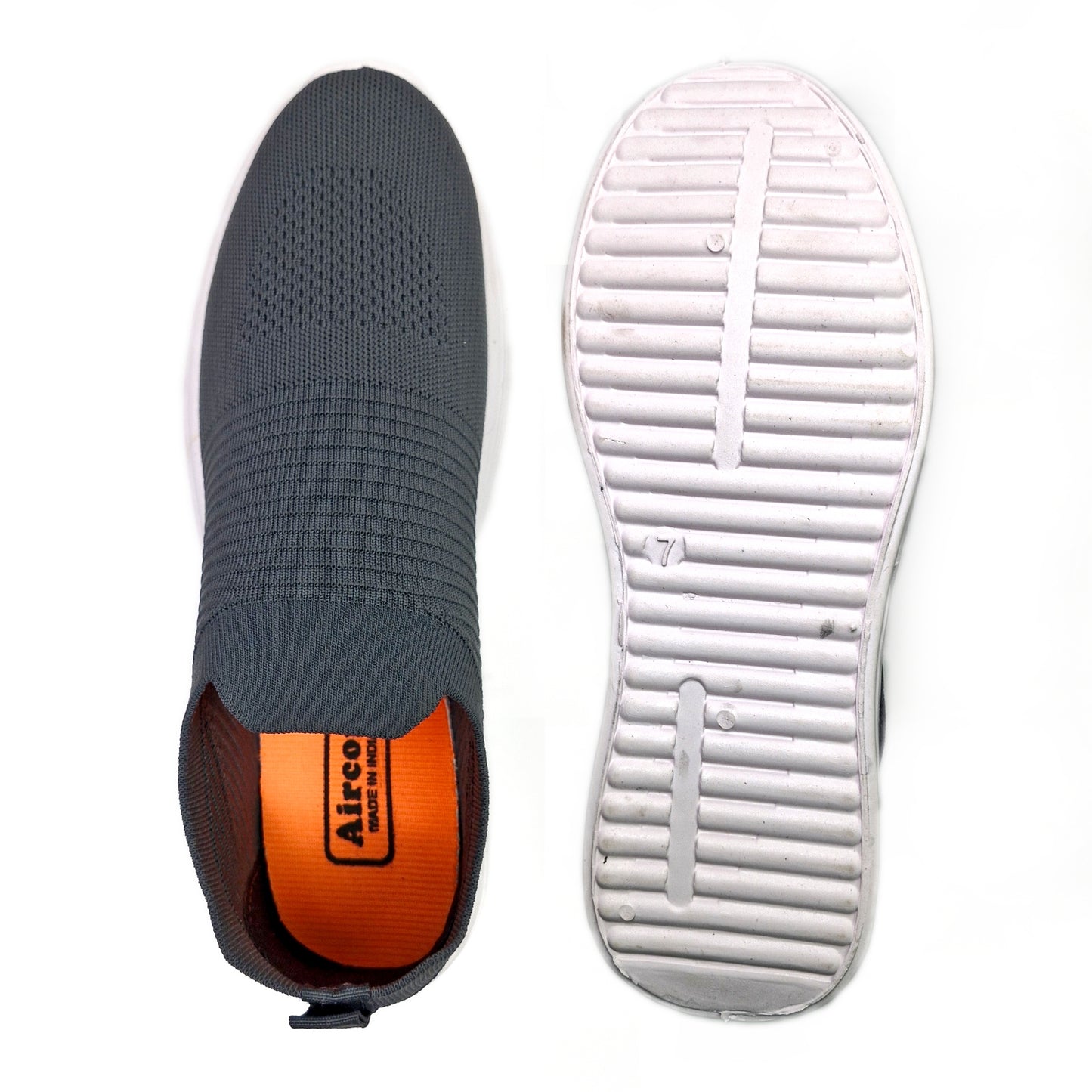 Toper-21 Men's Sports Running Walking Casual Stylish & Lightweight Shoes Casuals For Men (Grey , 8)