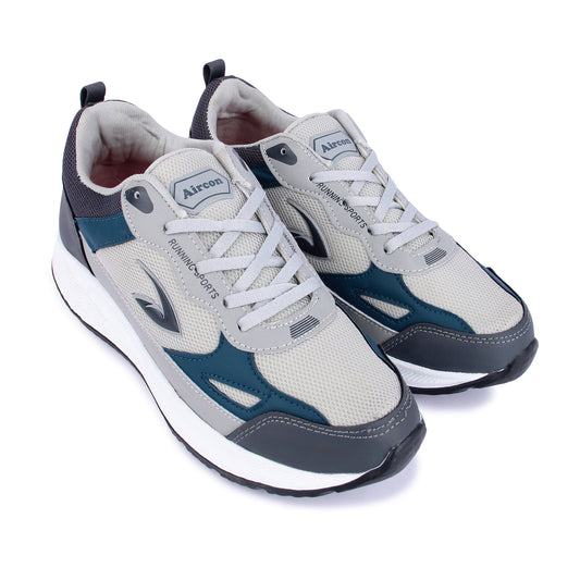 KIA Sports Running Shoes Casuals For Men (Grey, Blue , 7)