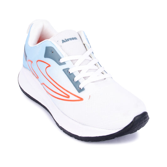 AIRCON HYBRID-6 Sports Running Shoes Casuals For Men (Navy, Blue, Red , 10)