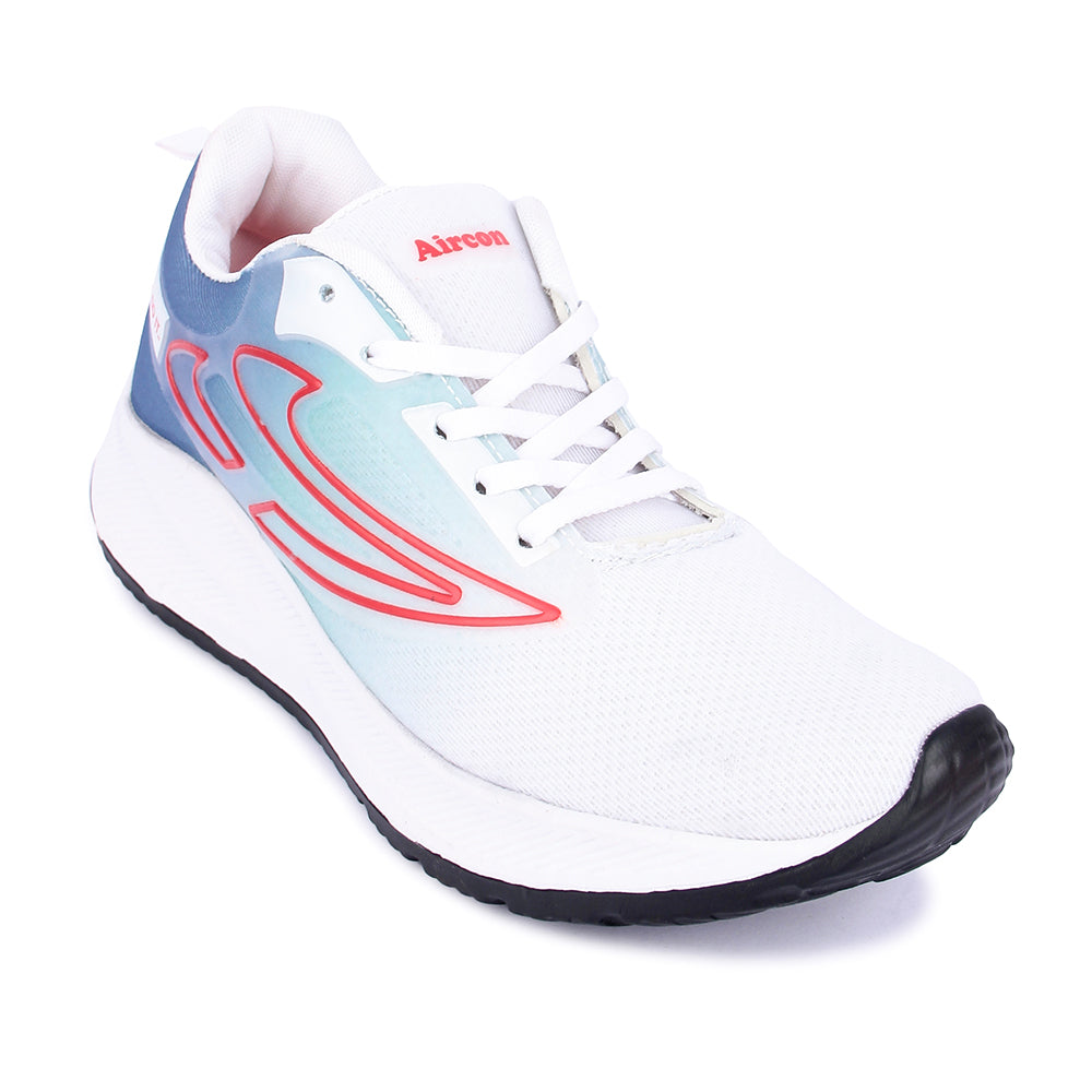 AIRCON HYBRID-6 Sports Running Shoes Casuals For Men (Navy, Blue, Red , 10)