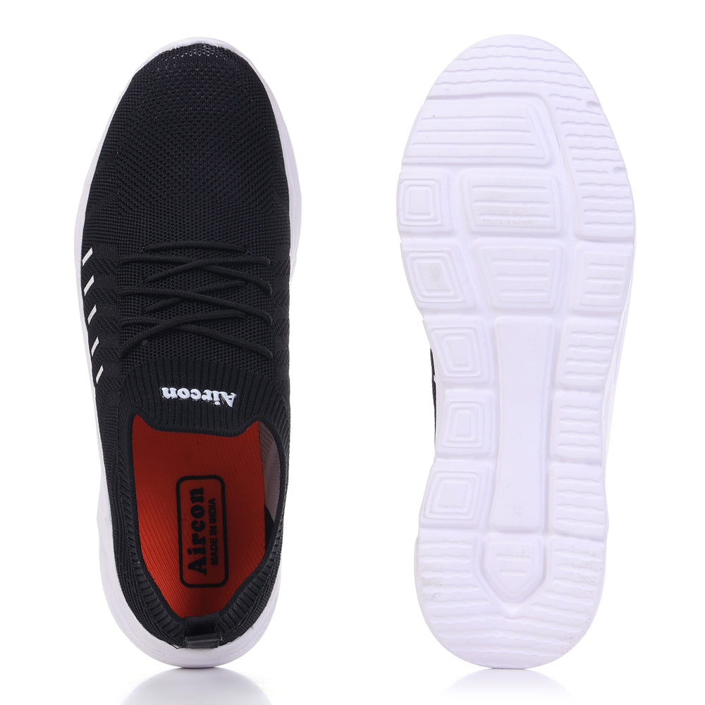 Men's Range-74 Sports Walking Running Casual Stylish Comfortable Shoes Casuals For Men (Black , 6)