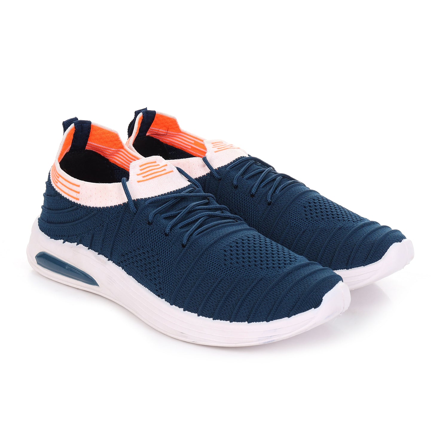 Gadar-3 Men's Sports Running Walking Casual Stylish & Lightweight Shoes Casuals For Men (Navy, Blue, White , 6)