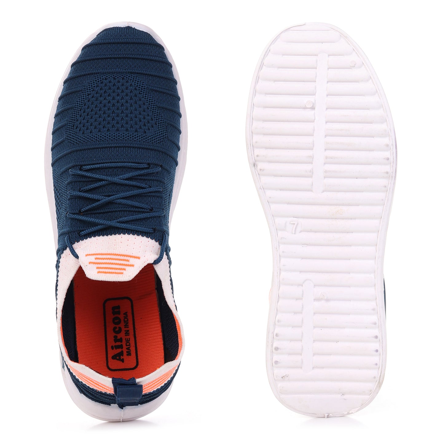 Gadar-3 Men's Sports Running Walking Casual Stylish & Lightweight Shoes Casuals For Men (Navy, Blue, White , 6)